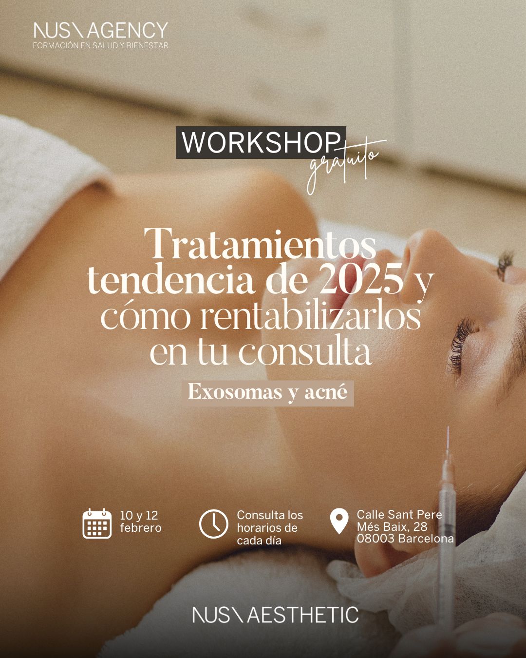 Workshop: Añade tratamientos tendencia de 2025 en tu consulta y aprende cómo rentabilizarlos